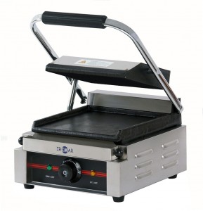 PLANCHAS GRILL ELÉCTRICAS CON TAPA, LISA, GR-340 LL