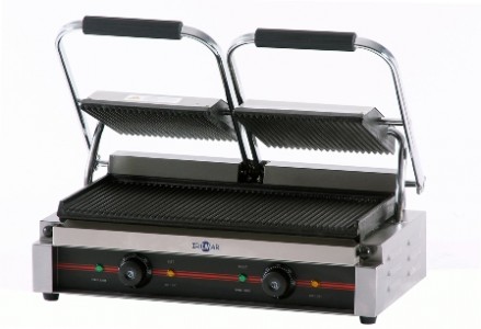 PLANCHAS GRILL ELÉCTRICAS CON TAPA, RANURADAS, GR-475 RR