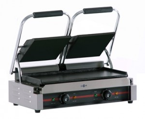 PLANCHAS GRILL ELÉCTRICAS CON TAPA, LISA, GR-475 LL