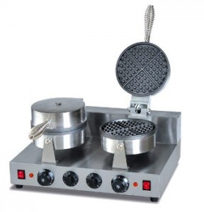 WAFFLE MAKER - DOUBLE ROUND PLATE