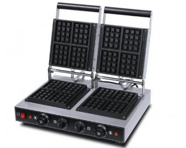 WAFFLE MAKER - DOUBLE SQUARE PLATE