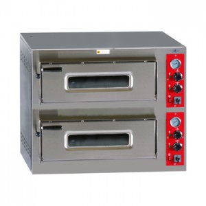 ELECTRIC PIZZA OVENS, DOUBLE CHAMBER, HP- 6+6/ Ø330 mm -Three-phase