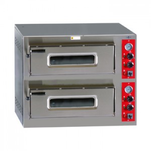 HORNO DE PIZZA ELÉCTRICO, DE DOBLE CÁMARA, HP- 6+6/ ∅330 mm - trifásico 