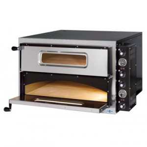 ELECTRIC PIZZA OVENS, DOUBLE CHAMBER, BASIC-4+4/ Ø350 mm -Three-phase